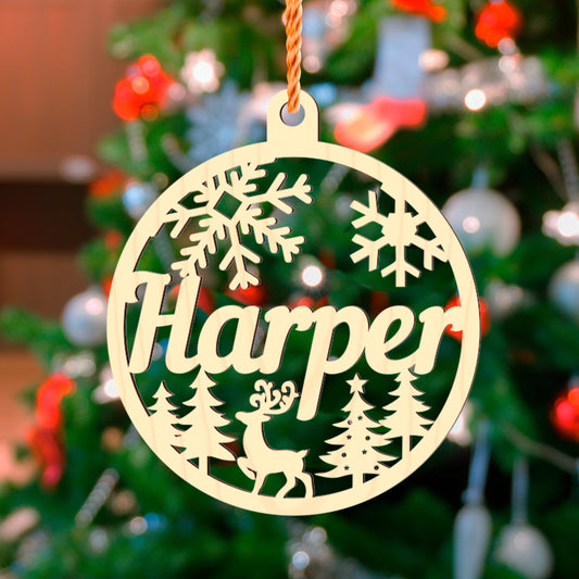 Personalized Wooden Christmas Ornaments