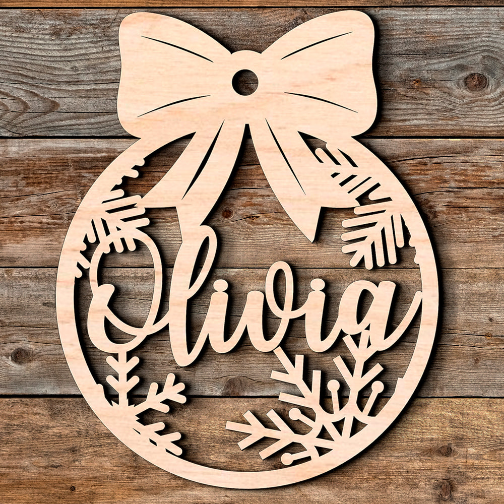 Personalized Wooden Christmas Ornaments