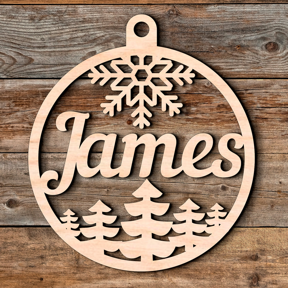 Personalized Wooden Christmas Ornaments