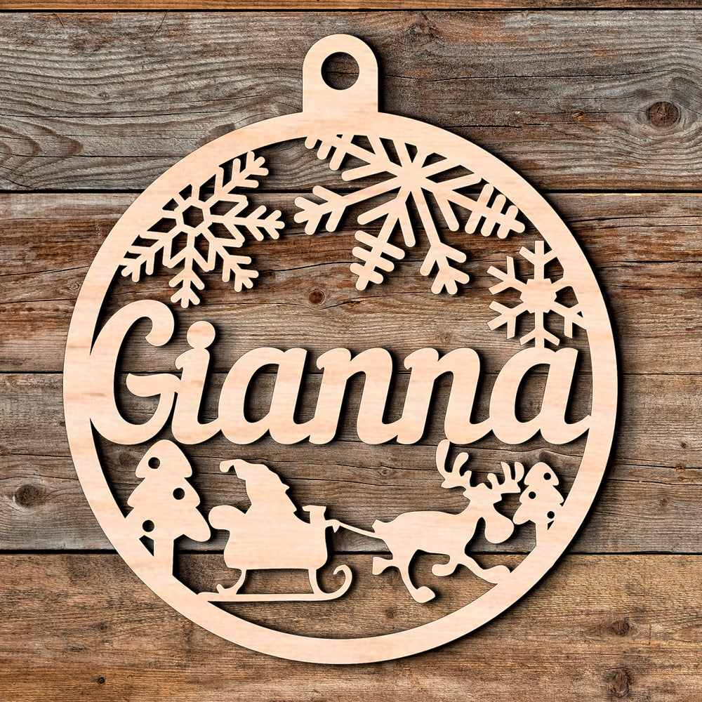 Personalized Wooden Christmas Ornaments